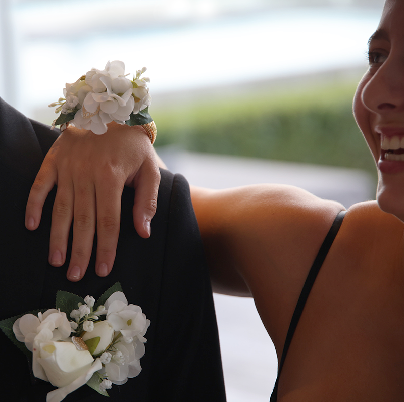 Golden Leaves Boutonniere