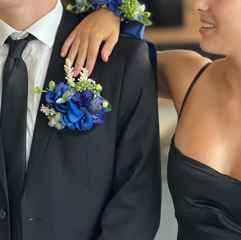 Royal Blue Boutonniere