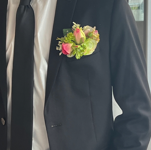 Strawberry Mint Delight Boutonniere