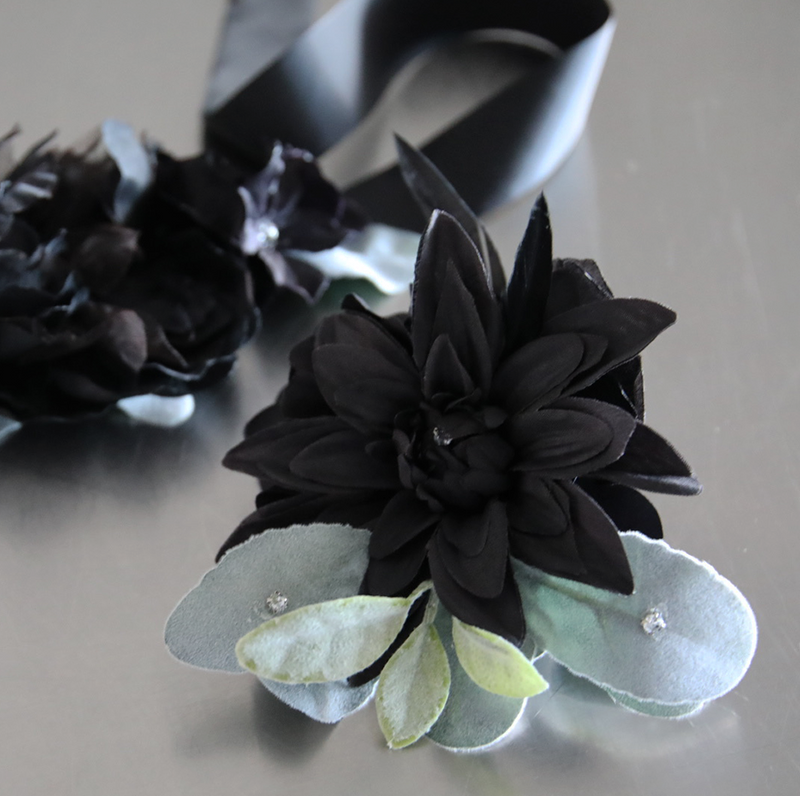 Black Beauty Inspired Boutonniere